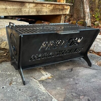 Catch Dog Tools Custom Logo Fire Pit/Charcoal Grill 12" x 18"