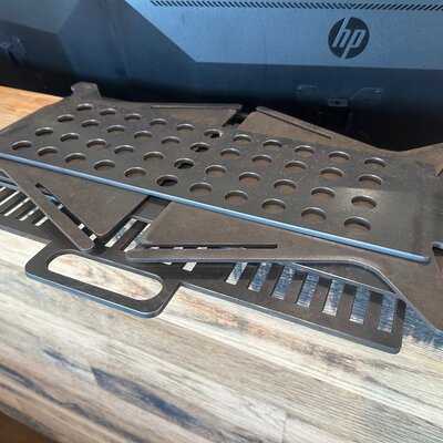 Catch Dog Tools Custom Logo Fire Pit/Charcoal Grill 12" x 18"