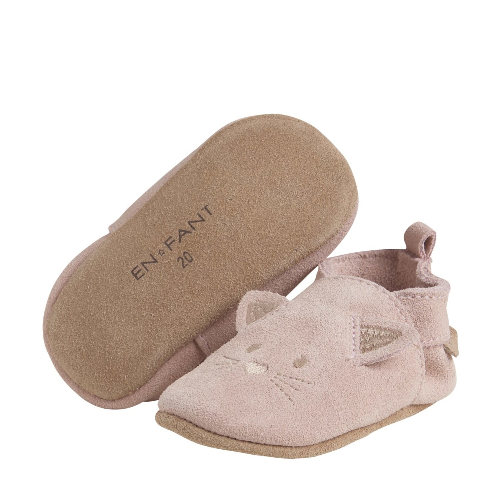 EN FANT ENFANT LEATHER SLIPPERS