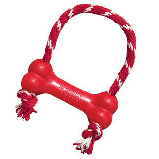 Kong X-Small Goodie Bone with Rope****Rubber Discoloured****