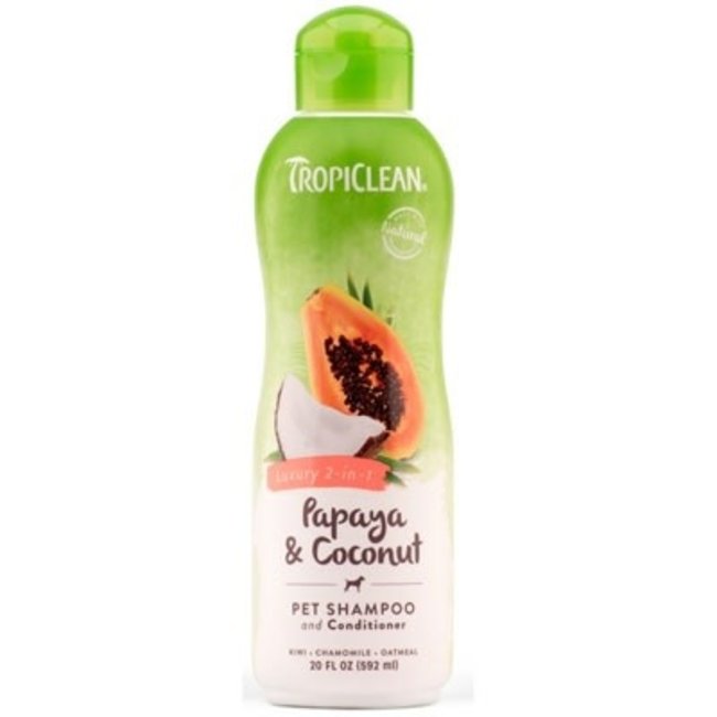 Tropiclean 20oz Papaya  & Coconut 2 in 1