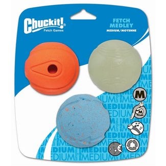 Chuck -It Med Fetch Medley 3 pack