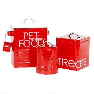Barkley & Evans Set of 3 Red Canisters***On Sale****