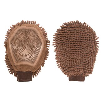 Dog Gone Smart Brown Grooming Mitt