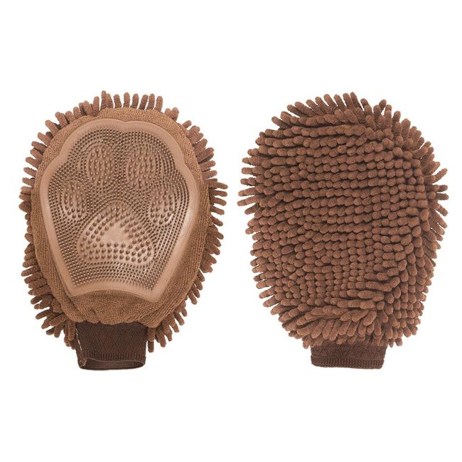 Dog Gone Smart Brown Grooming Mitt****Clearance****