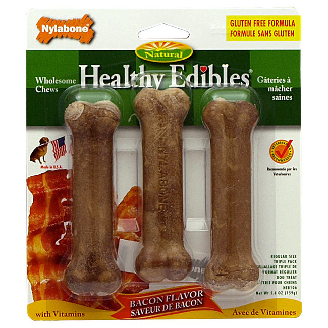 Nylabone 3 Pack Small Bacon Chew