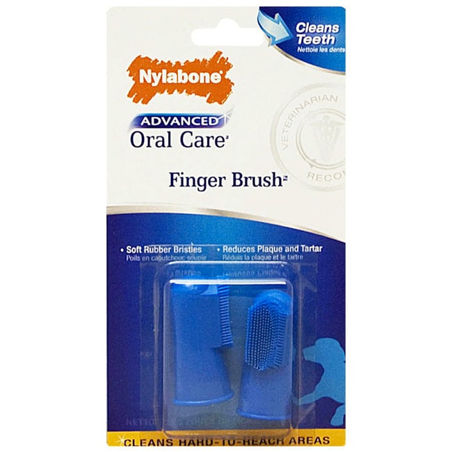 Nylabone 2 Pack Finger Brush