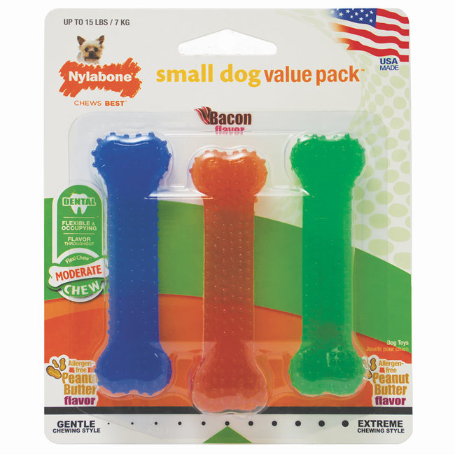 Nylabone 3 Pack Petite Flexi Chew***On Sale****