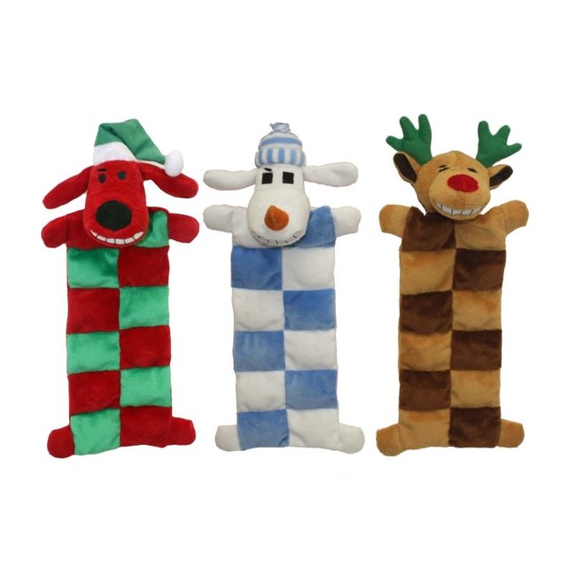Multipet 12" Holiday  Loofa Xmas Squeaker Mat***Clearance****