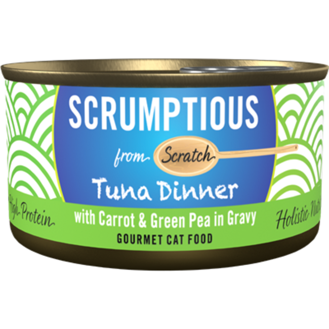 Scrumptious 2.8oz Tuna Dinner Carrot & Green Pea in Gravy