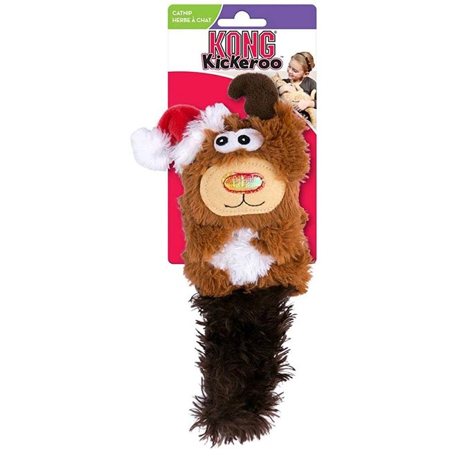 KONG Softies Fuzzy Bunny Cat Toy, Color Varies 