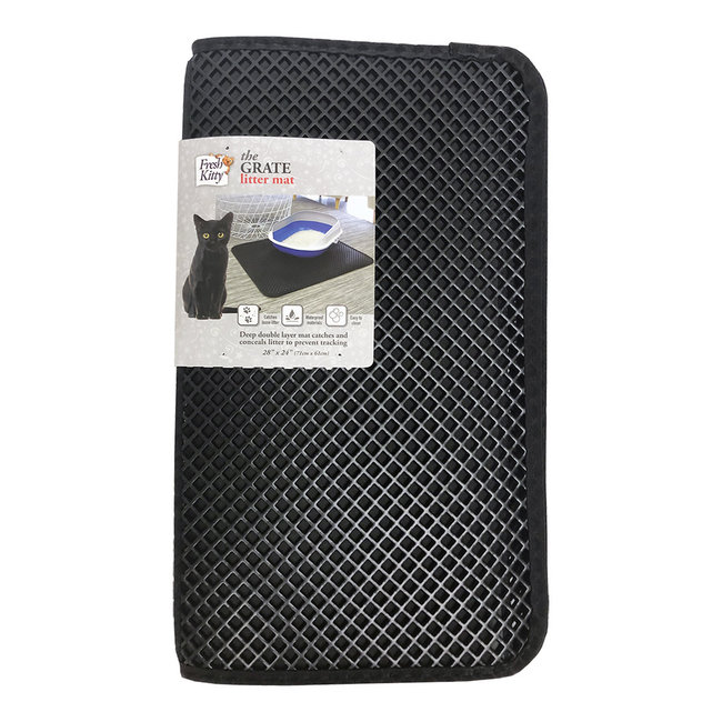 Fresh Kitty 28x24" The Grate Litter Mat Black****Clearance***