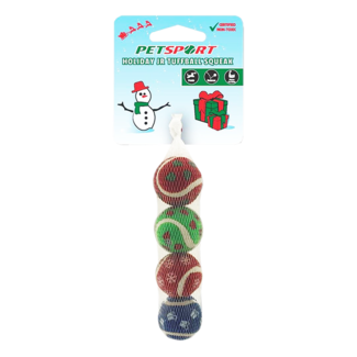 Petsport 3 Pack, 2.5" Tuff Holiday Ball***Clearance****