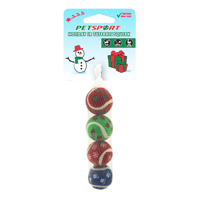 Petsport 3 Pack, 2.5" Tuff Holiday Ball***Clearance****