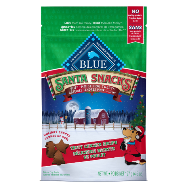 Blue Buffalo 4.5oz Santa Snacks Soft-Moist Bits
