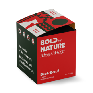 Bold  By Nature 4lb Mega Beef Patties