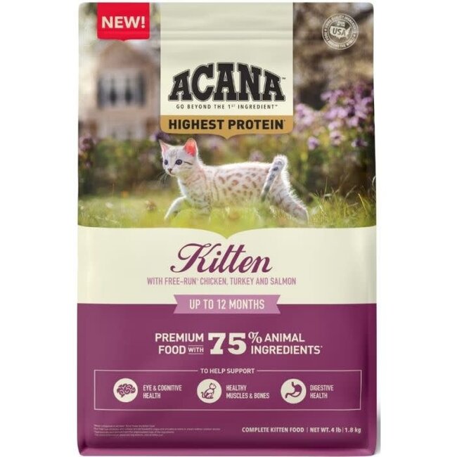 Acana 4lb Highest Protein Kitten Food