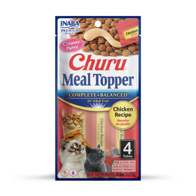 INABA 4x 2oz Churu Meal Topper Chicken