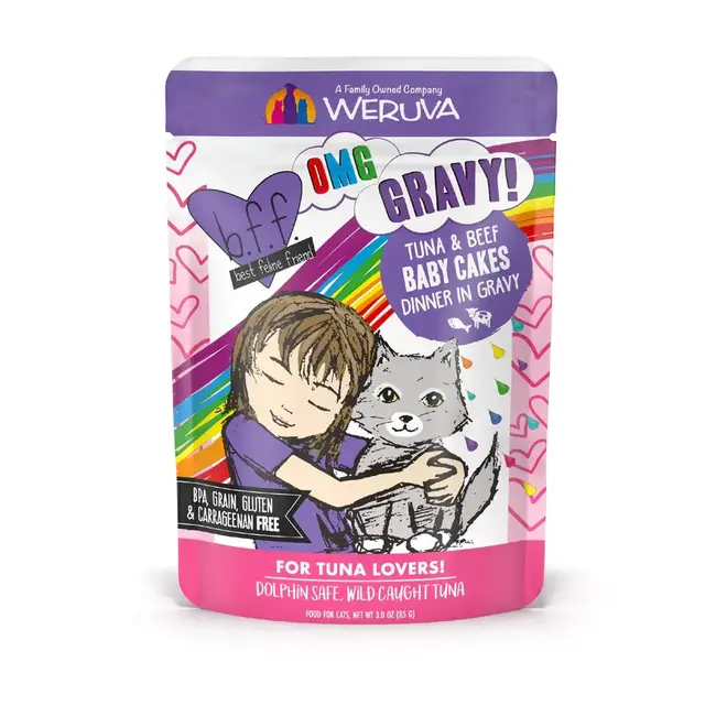 Weruva 2.8oz BFF Cat Tuna & Beef Baby Cakes