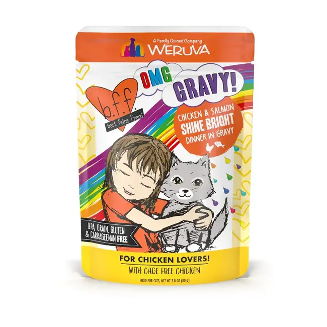 Weruva 2.8oz BFF Cat Chicken & Salmon Shine Bright