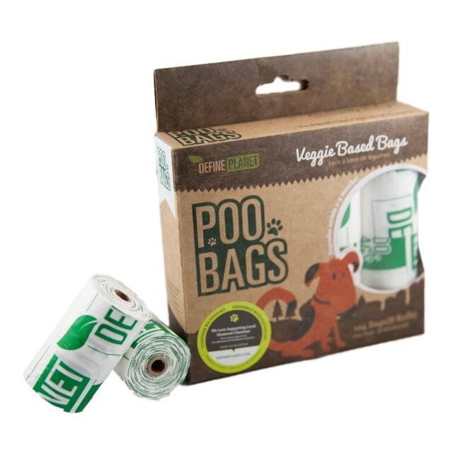 Define Planet 8 Pk Compostable Poo Bags