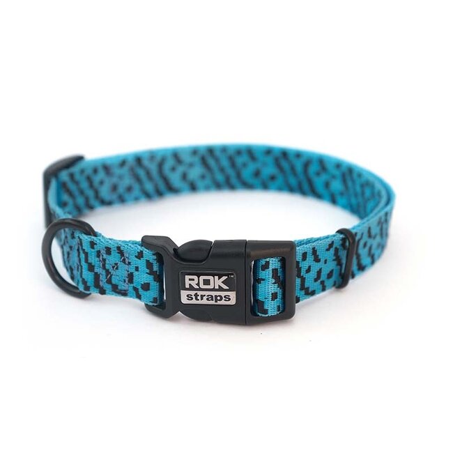 Rok Straps Collar***Discontinued**** Blue/Black Med