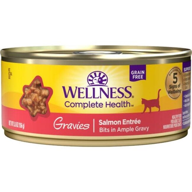 Wellness 5.5oz  Salmon Entree Bits in Gravy