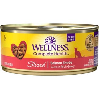 Wellness Case of 24, 5.5oz Sliced Salmon Entree Cuts in Gravy
