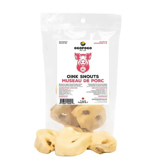 Ogopogo Pet Co. 7PK Pig Snouts