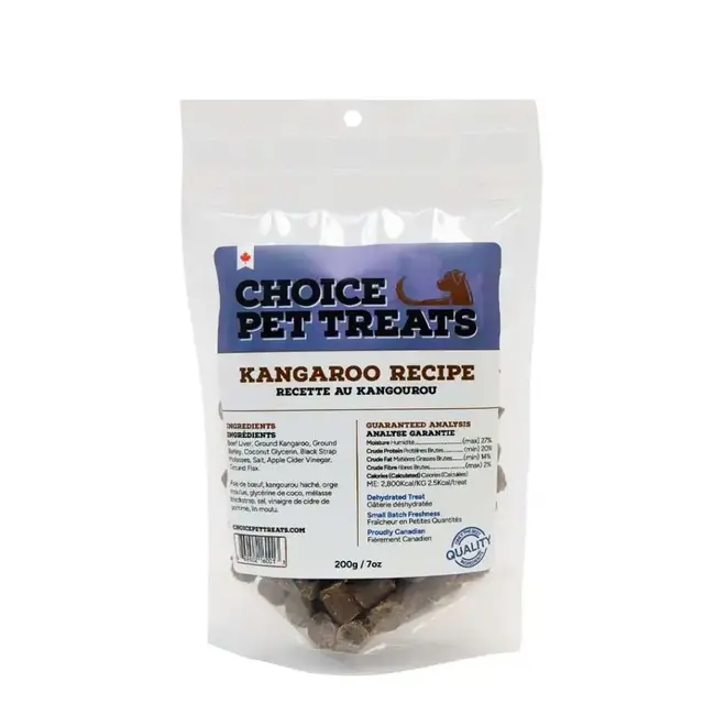 Choice Pet Treats 200g Kangaroo Recipe
