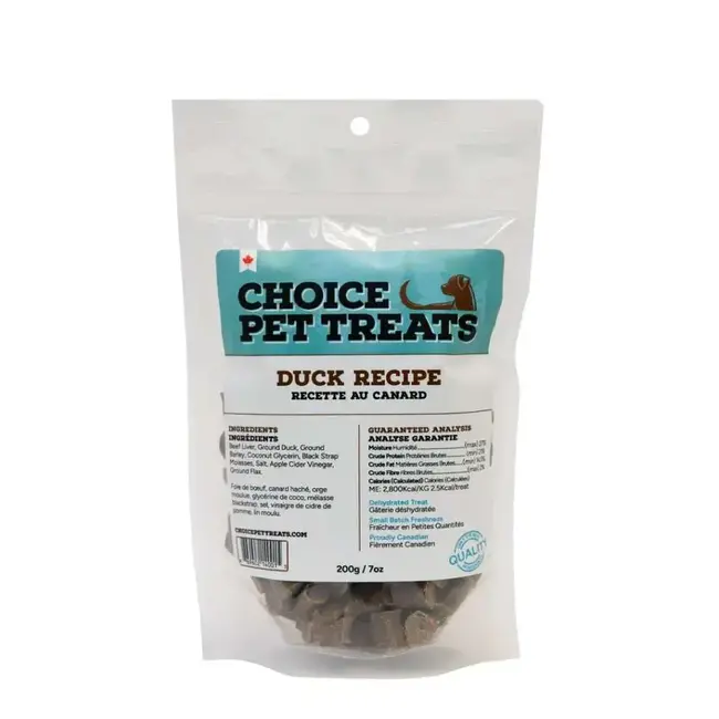 Choice Pet Treats 200g Duck Recipe