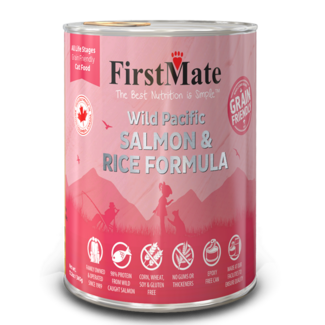 FirstMate Case of 12, 12.2 oz Cat Salmon & Rice