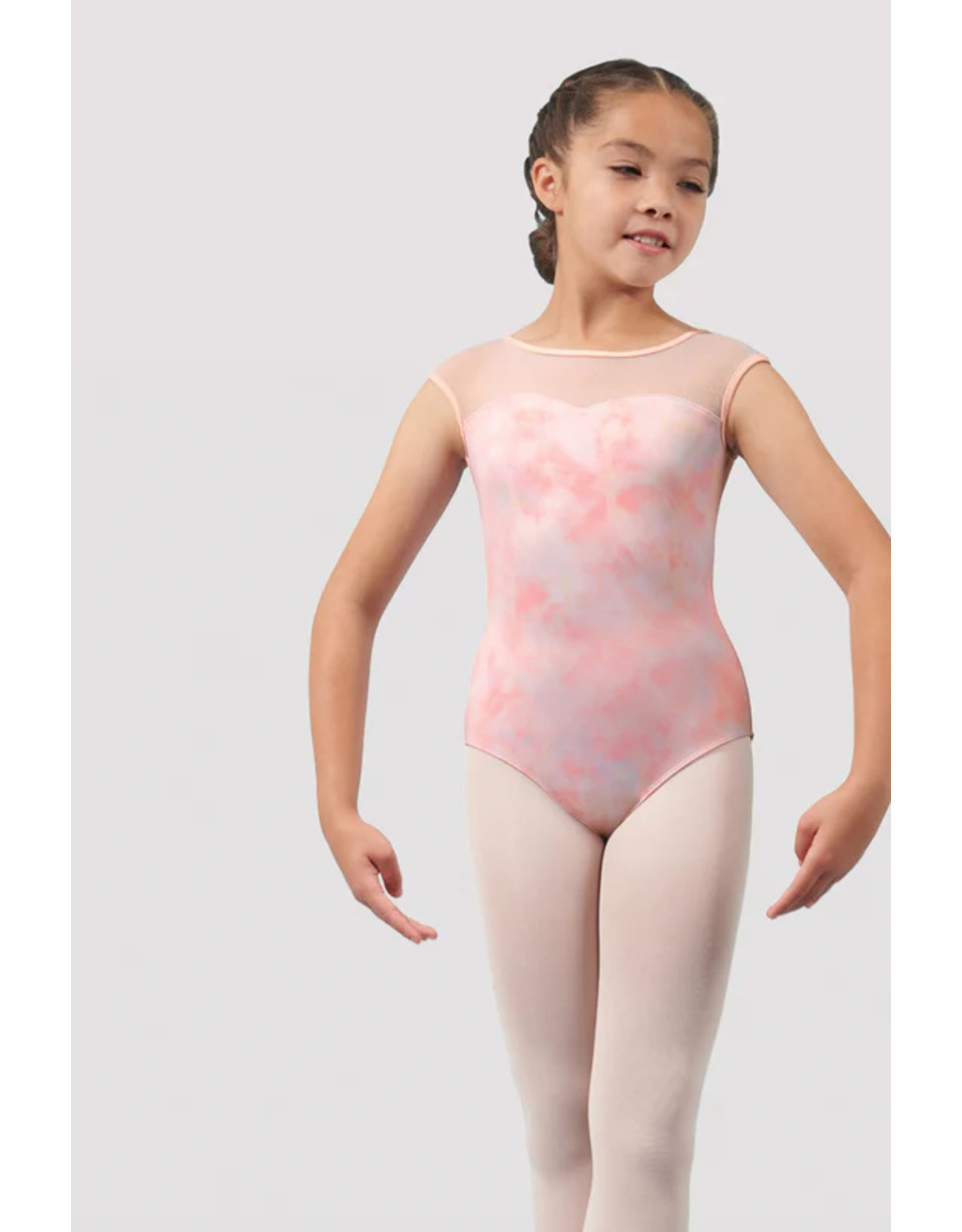 Bloch Girls Mirella Watercolor Cap Sleeve Leotard