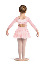 Bloch CL0249 Scoop Neck Mesh Sleeve Velvet Tutu Leo