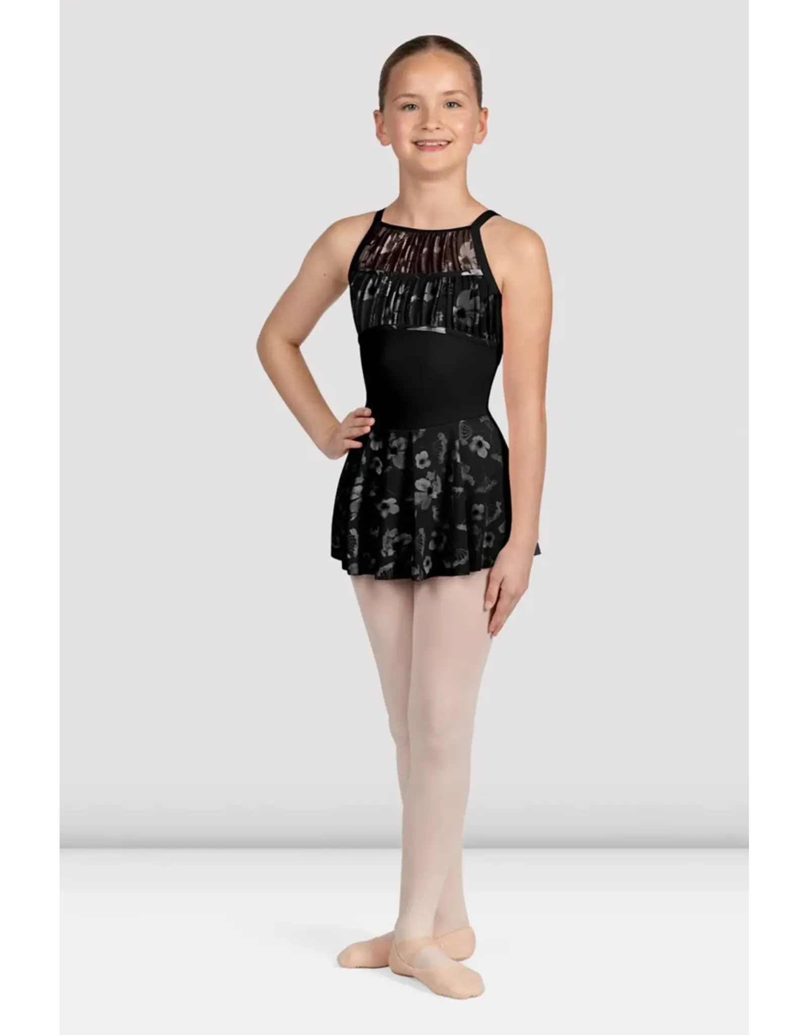 Bloch CL5257 Girls Hazel Floral Camisole Skirted Leotard