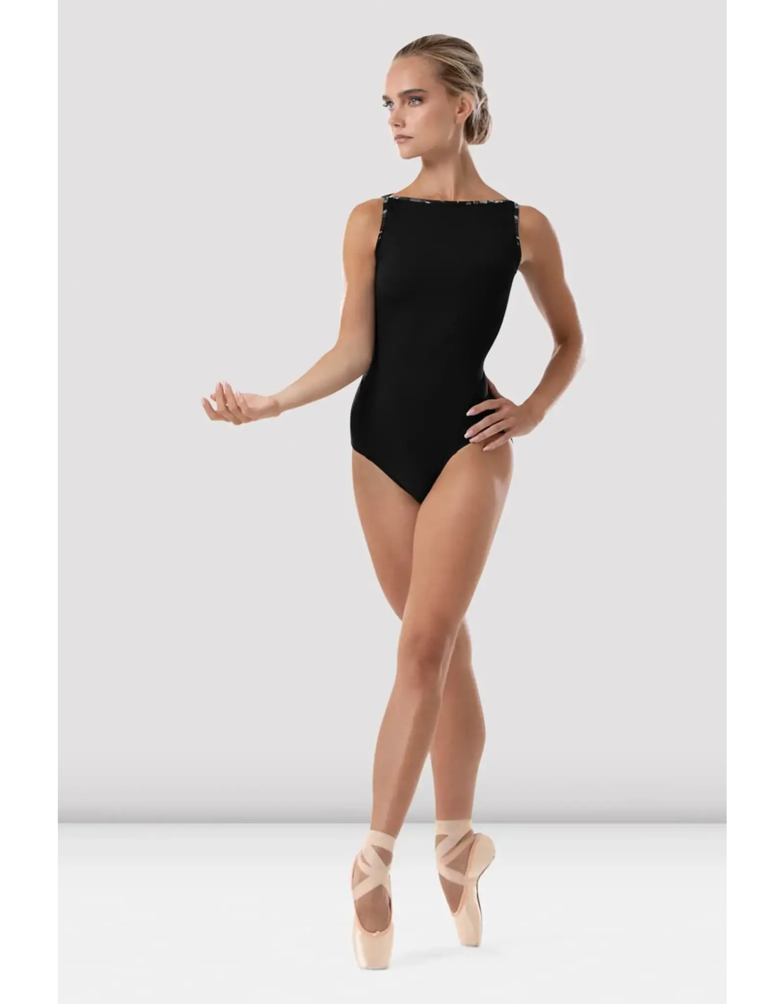 Bloch Ladies Eden Floral Boat Neck Leotard