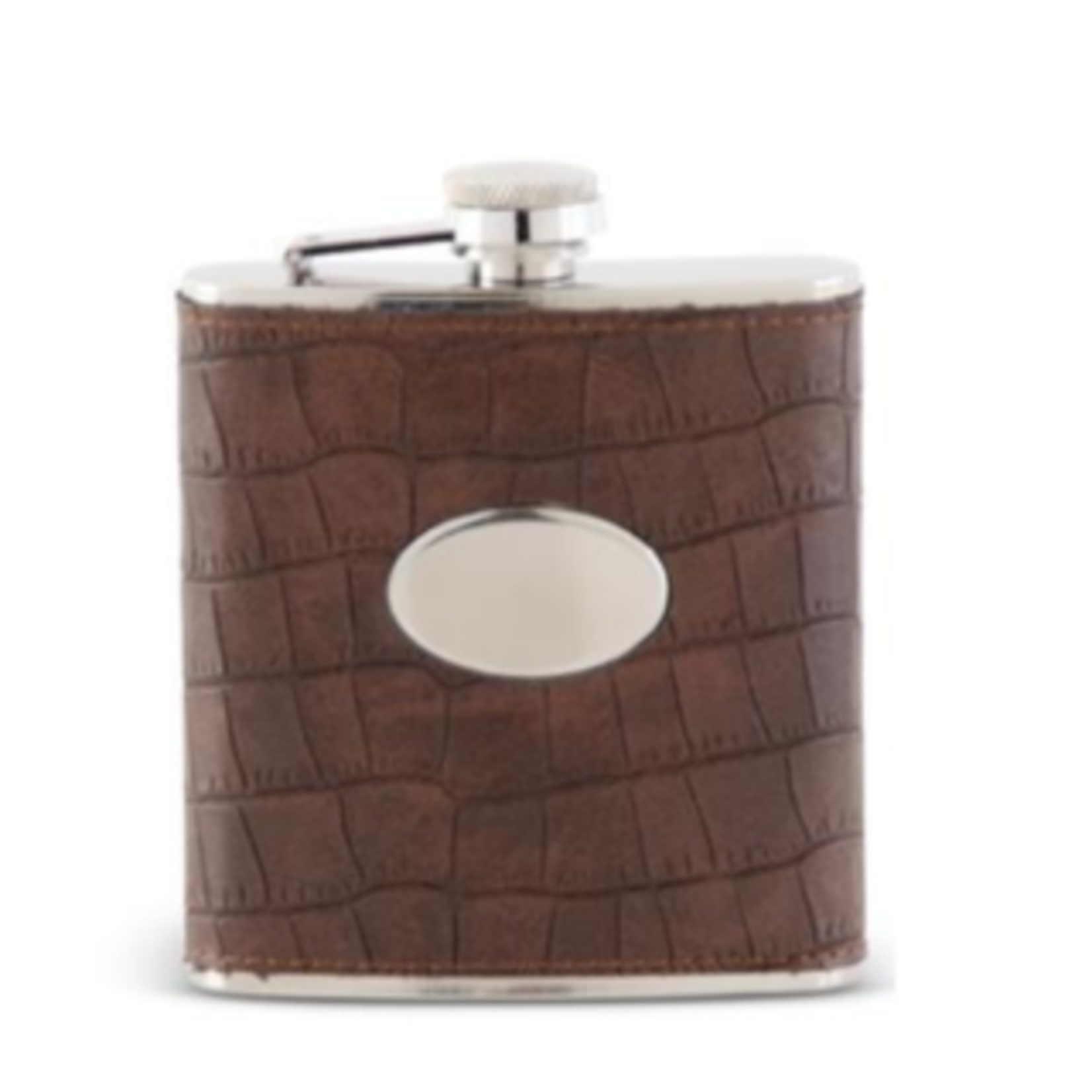 Leather Flask Brown Leather
