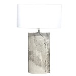 Oval Column Lamp - Palladium Swirl