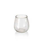 Hammered Stemless All Purpose Glasses Set/4