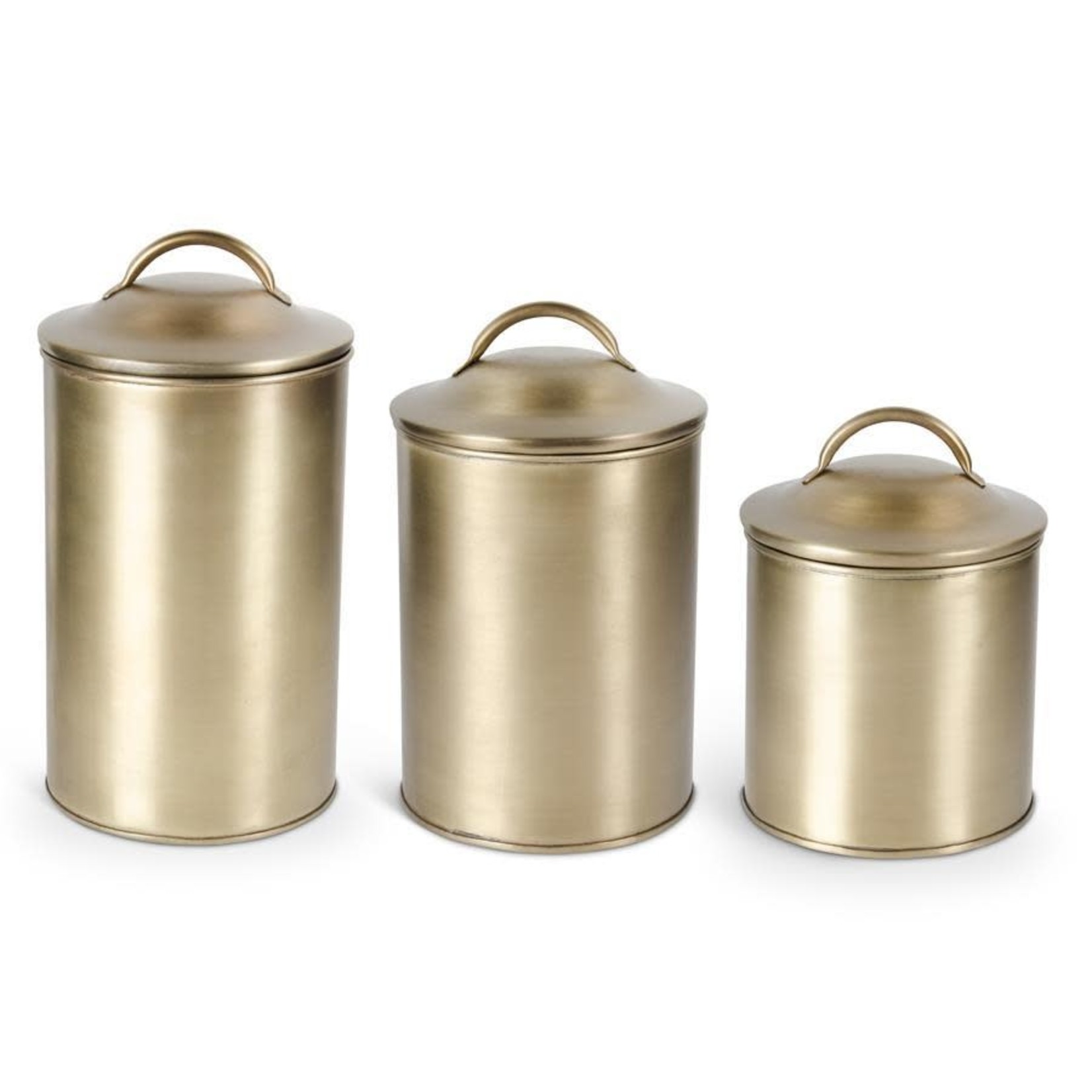 Canisters Brushed Gold - Set of 3