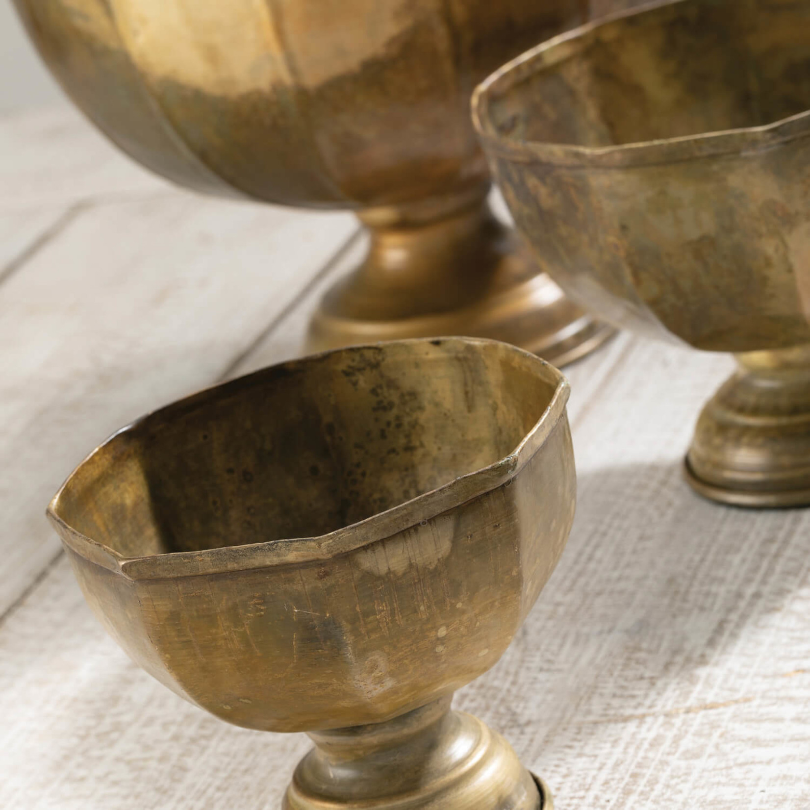 S/3 Gold Chalice Bowls
