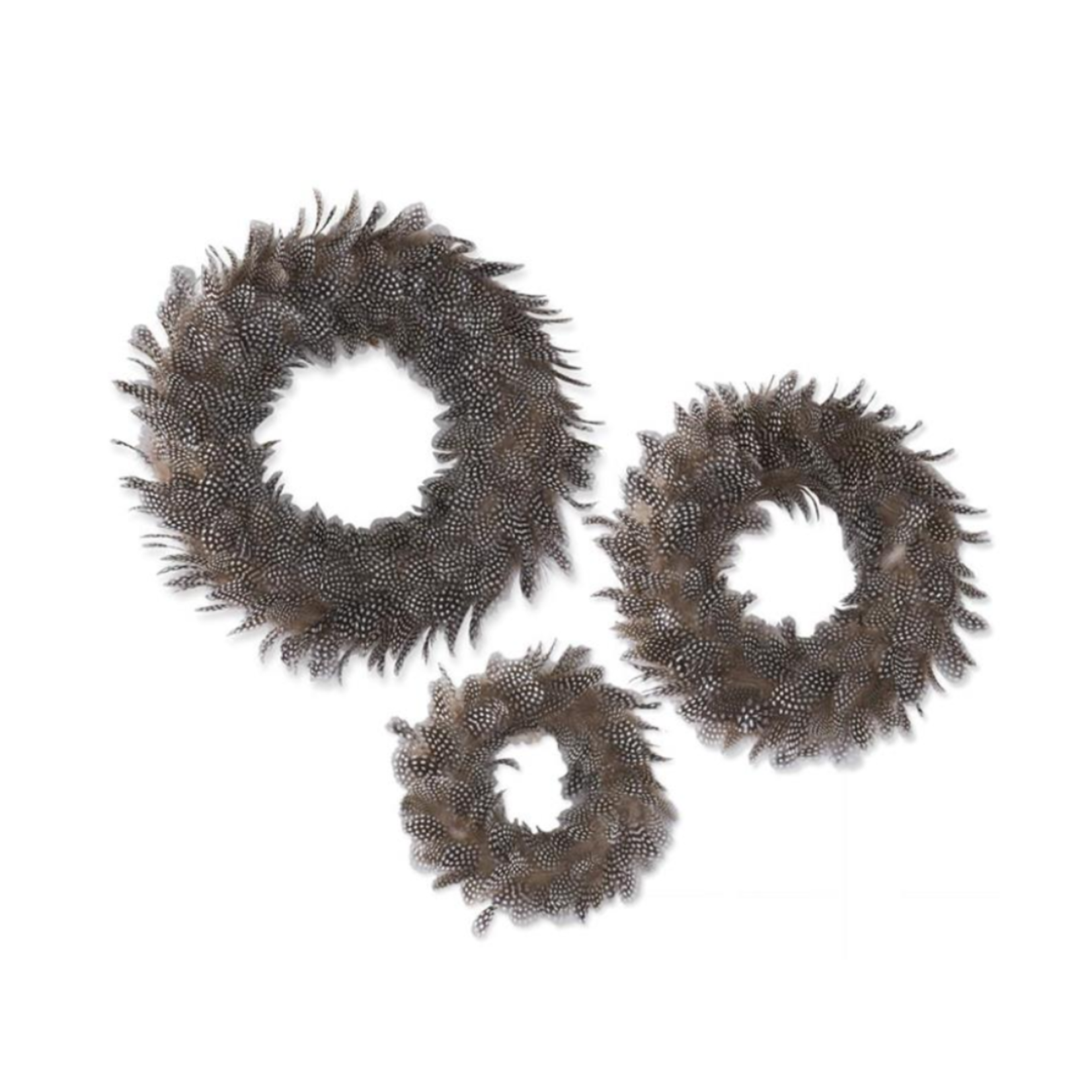 Speckled Wispy Feather Wreaths - MD
