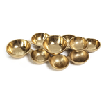 Small Cluster of 9 Serving Bowls- Dark Gold