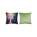 Floral Tinck Linen Velvet Pillow