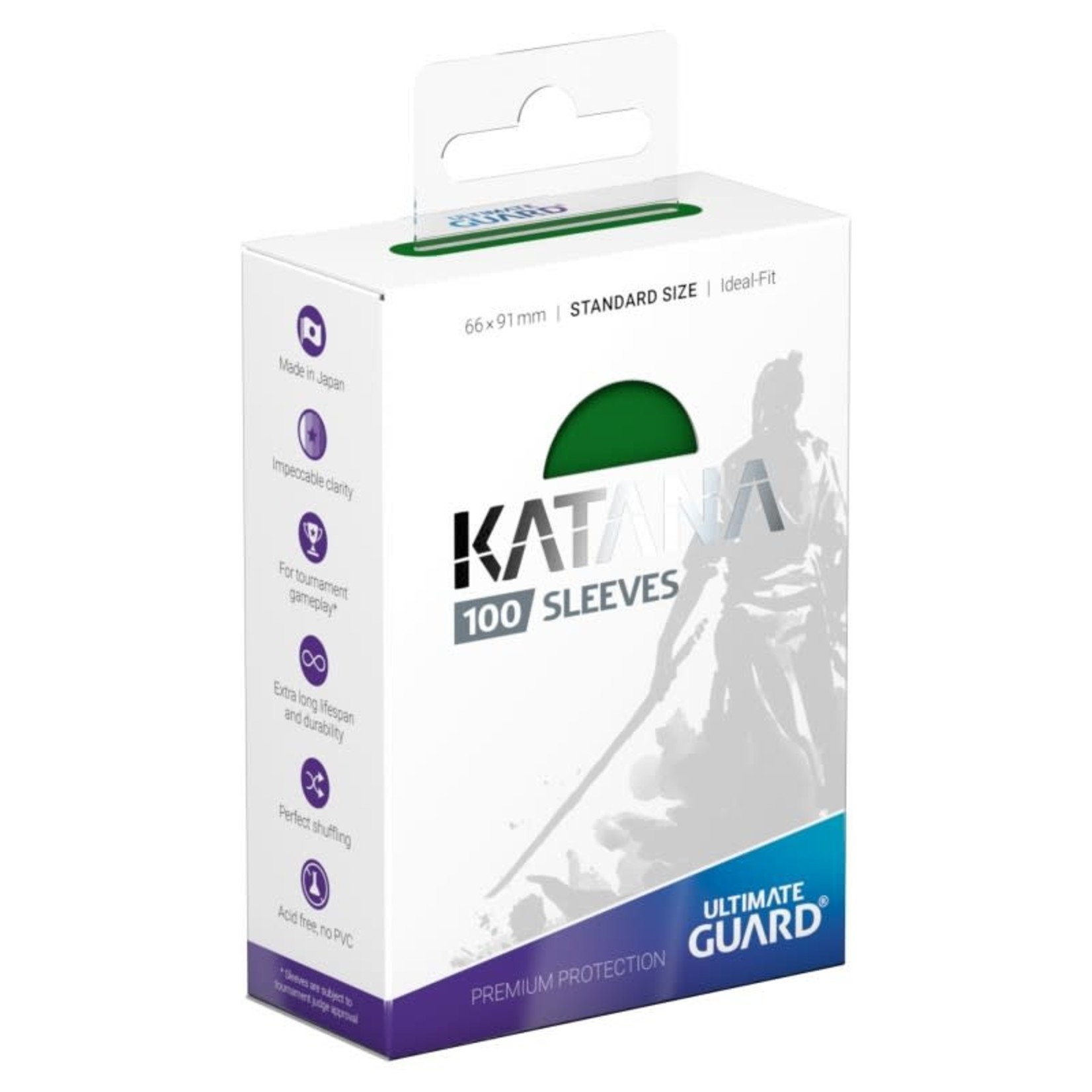 Ultimate Guard Ultimate Guard - Katana - Standard Sleeves - Green (100)