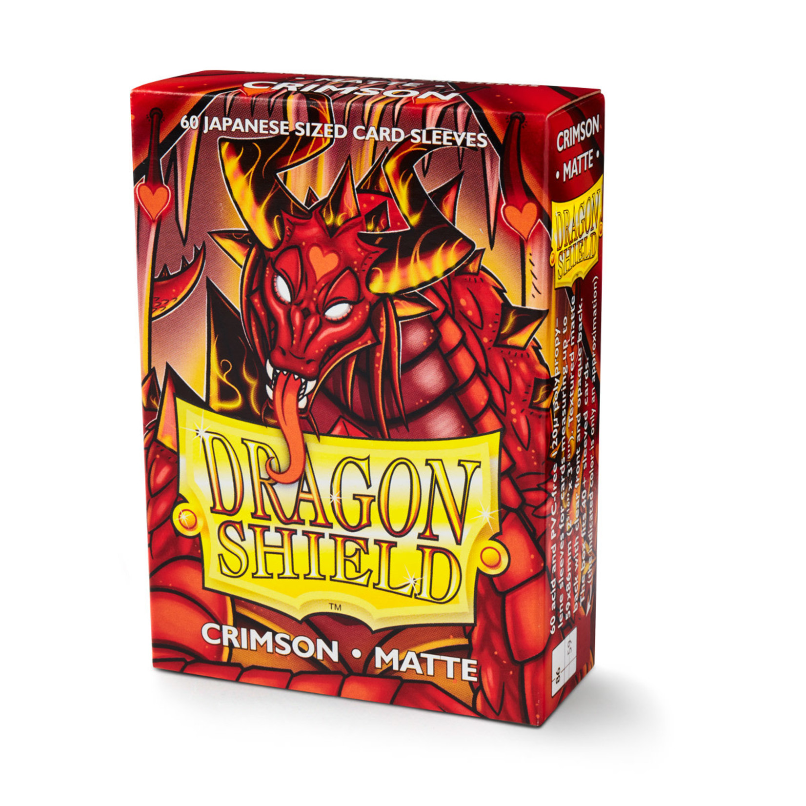 Arcane Tinmen Dragon Shield - Japanese Sleeves - Matte Crimson (60)