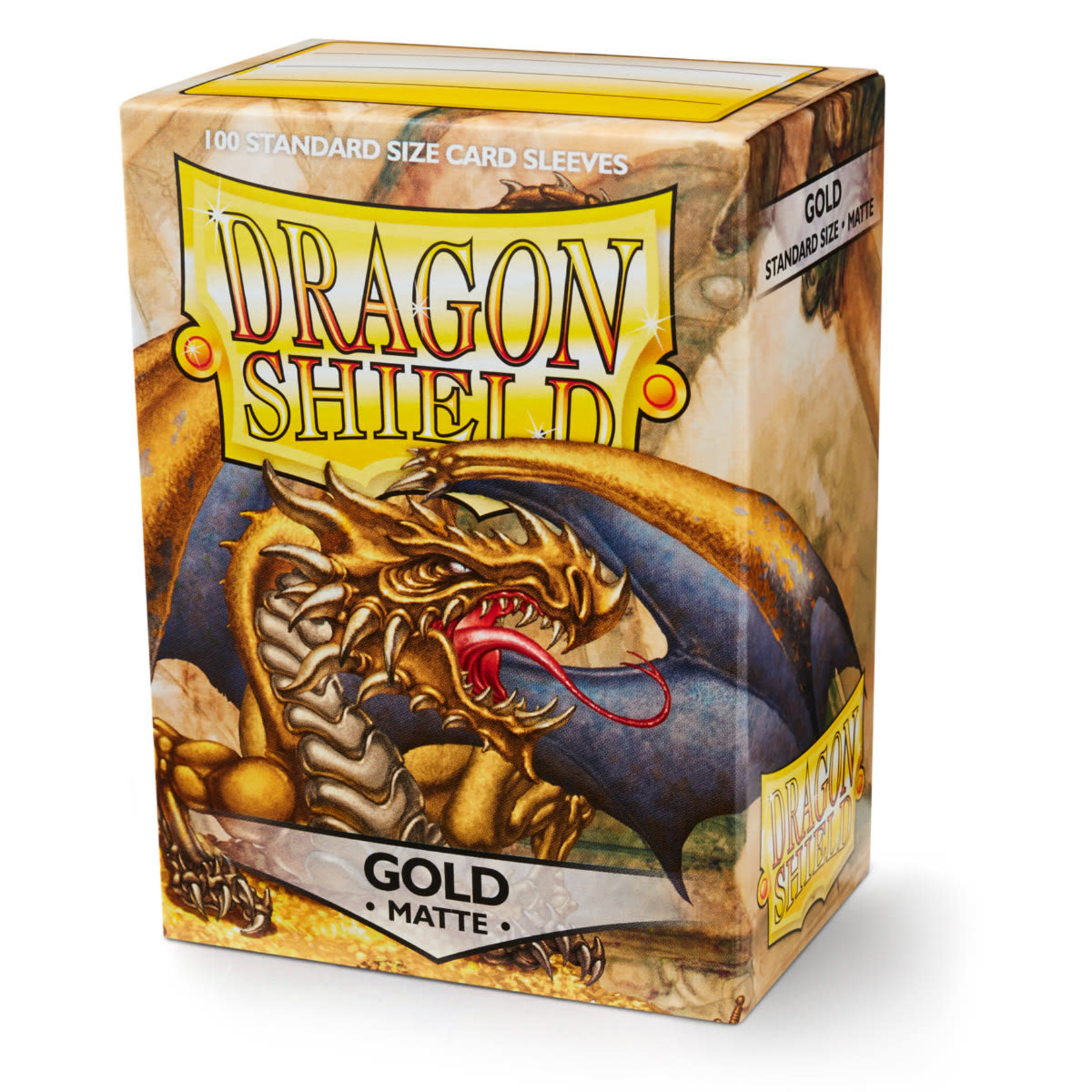 Arcane Tinmen Dragon Shield Standard Sleeves - Matte Gold (100)