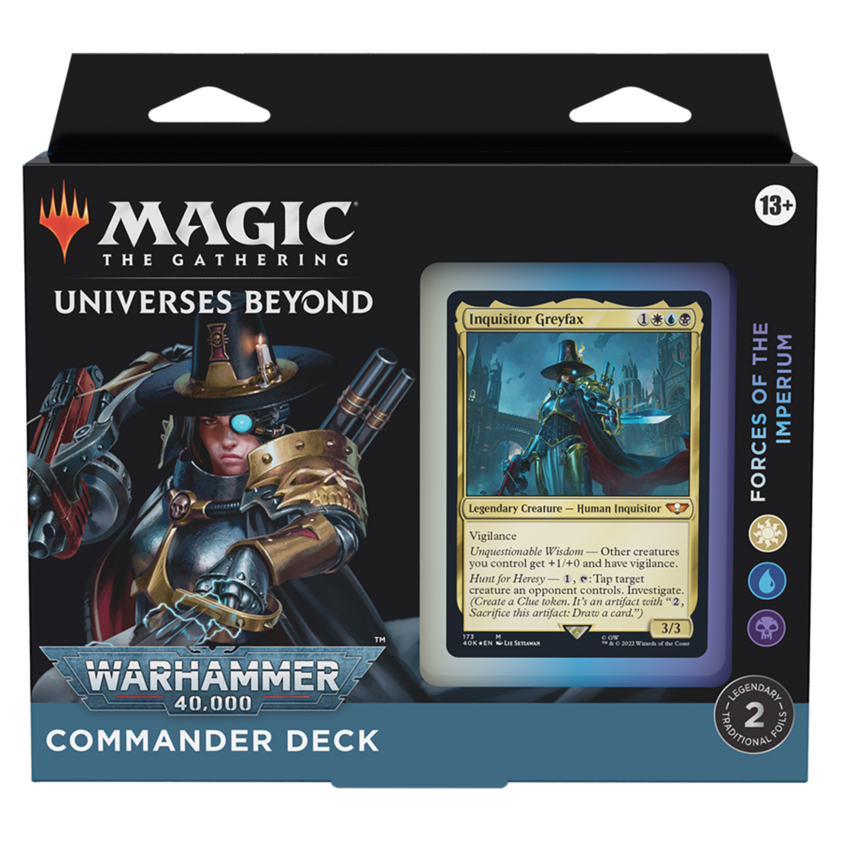 Wizards of the Coast Magic - Warhammer 40,000 Commander Deck - Forces of the Imperium (White Blue Black)