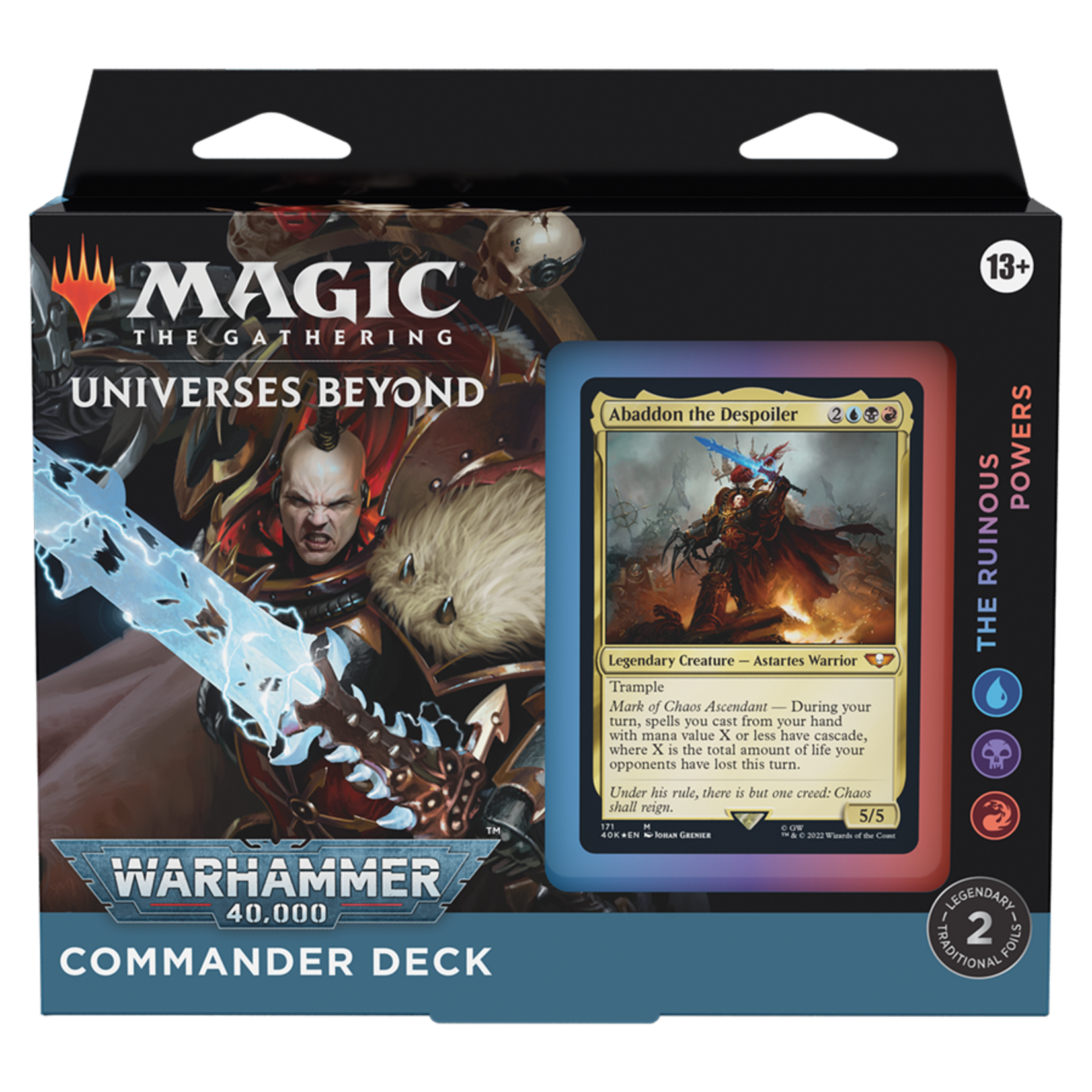 Wizards of the Coast Magic - Warhammer 40,000 Commander Deck - The Ruinous Powers (Chaos / Blue Black Red)