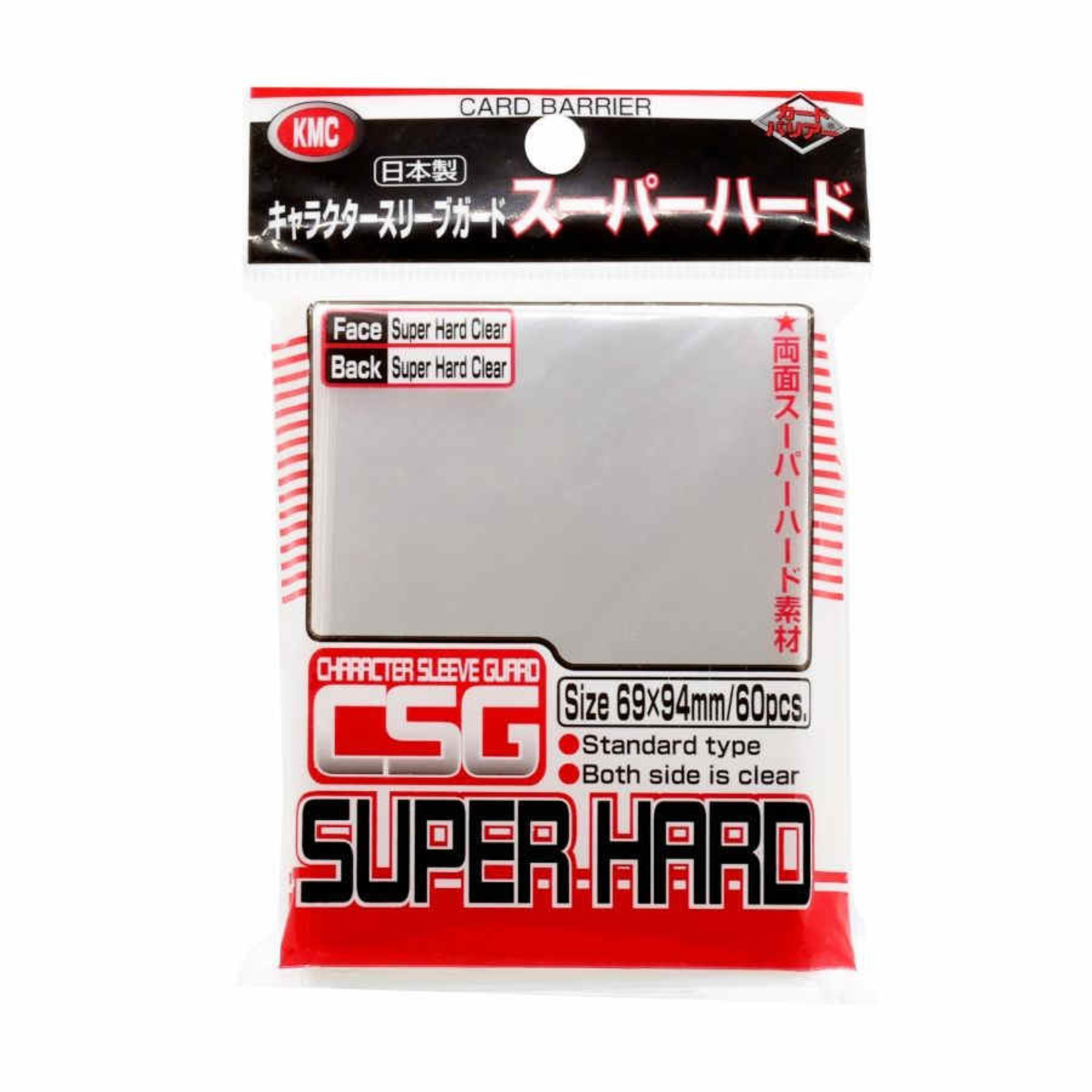 KMC KMC - Standard Sleeves - Character Guard Outer/Over Sleeve - Super Hard Clear Matte (60)
